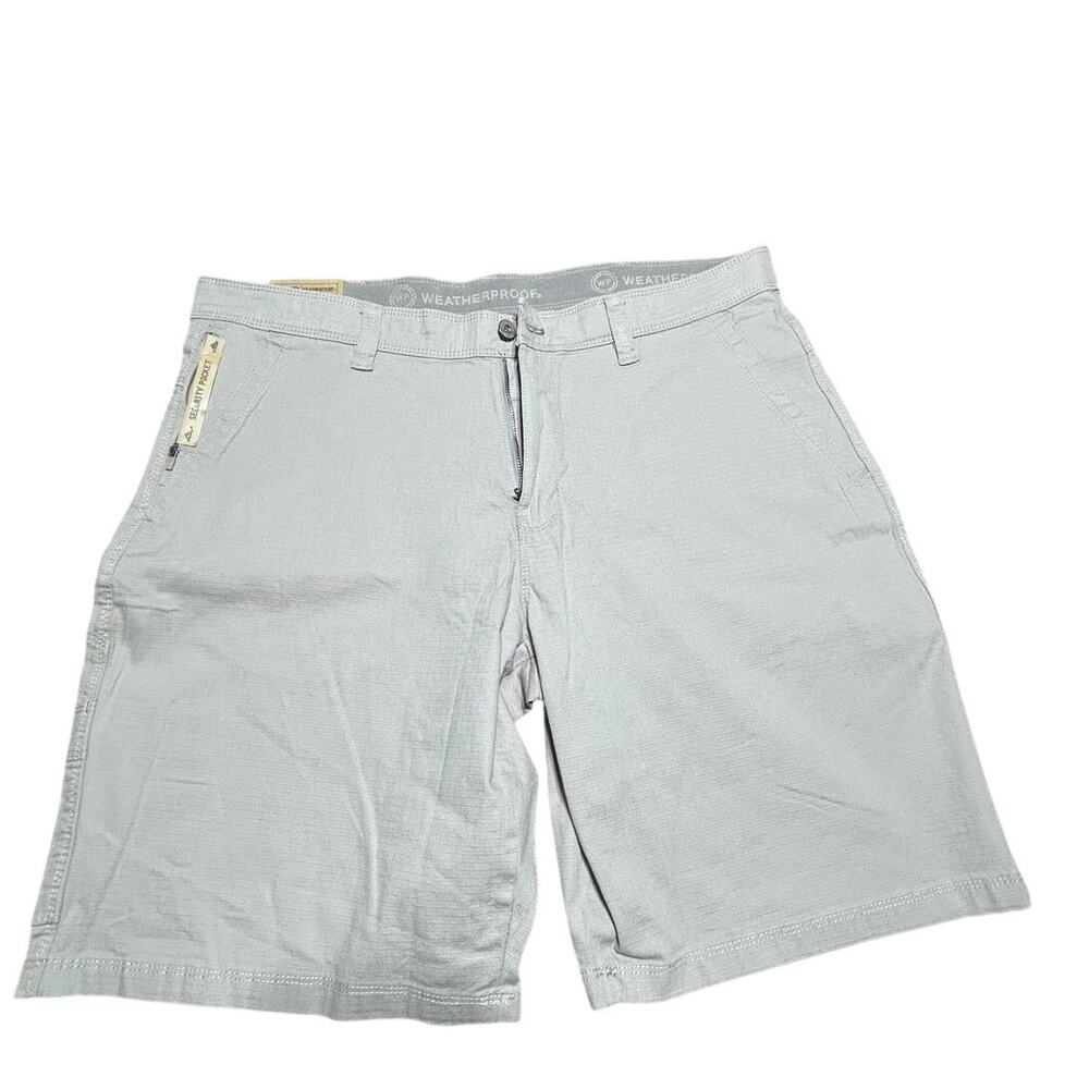 NWT Weatherproof Men's utility shorts Tan size 38 10 inch inseam